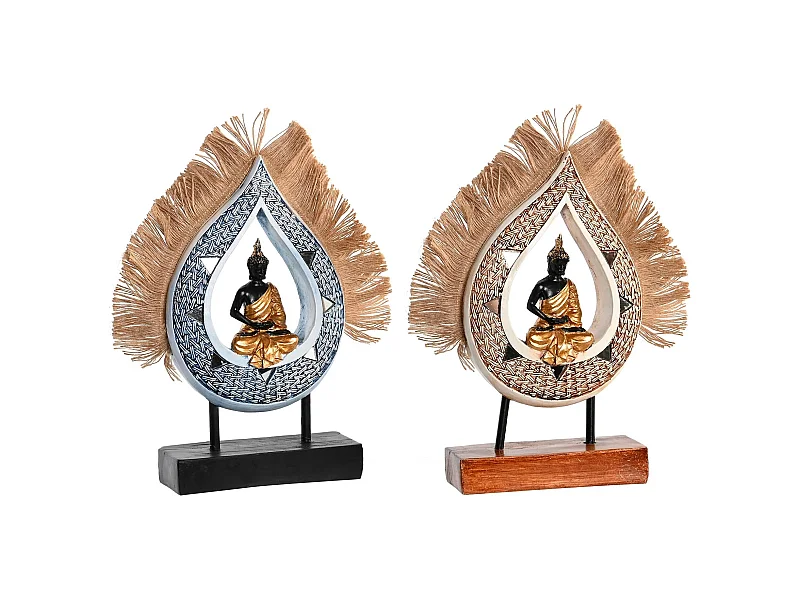 FIGURA RESINA YUTE 18,5X5,6X30,5 BUDA 2 SURT.