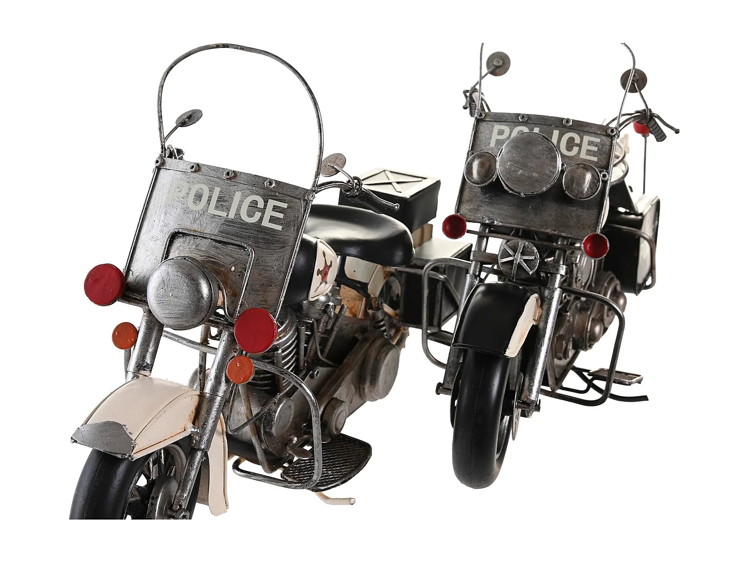 VEHICULO DECORACION METAL 35X14X24 MOTO 2 SURT.