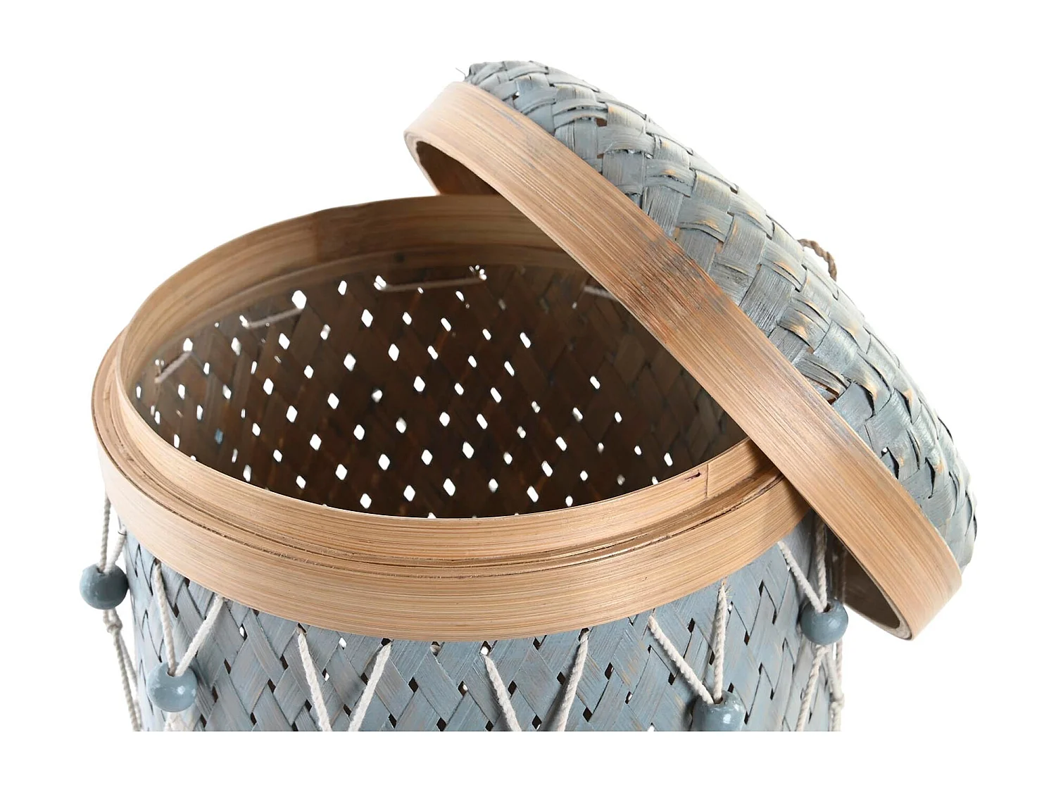 CESTA SET 3 BAMBU ALGODON 46X46X58 35X46 30X38