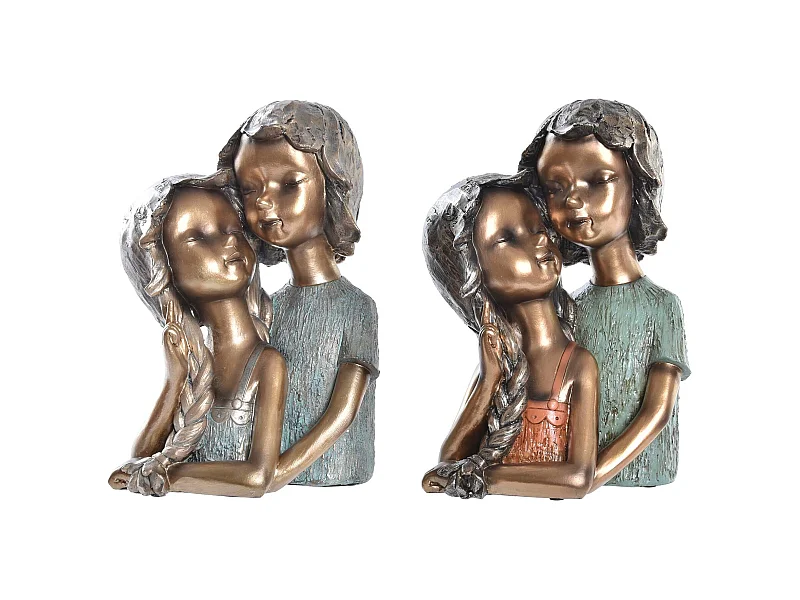 FIGURA RESINA 19X15X28 NIÑOS 2 SURT.