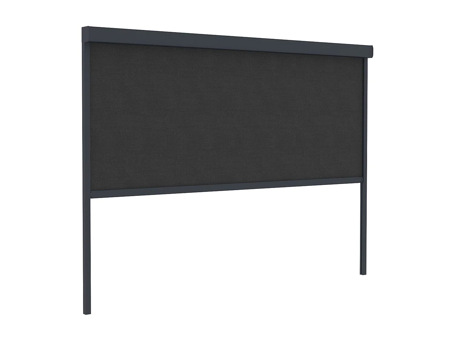 Terrassendach bioklimatisch freistehend aus Aluminium mit verstellbaren Lamellen & ausziehbarer Seitenmarkise 2,78 m - 12 m² - Anthrazit - CASSAPIA