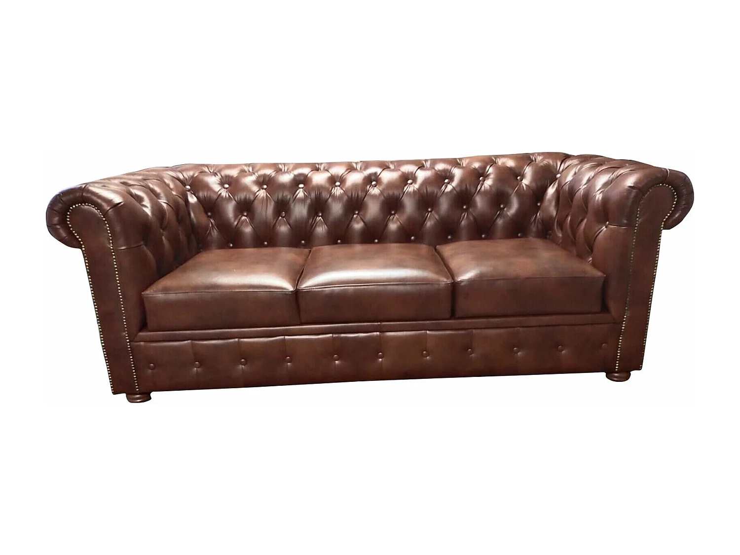 Luxus Chesterfield Sofa 3 Sitzer Couchen Lounge Sofas Couch 230cm Stoff