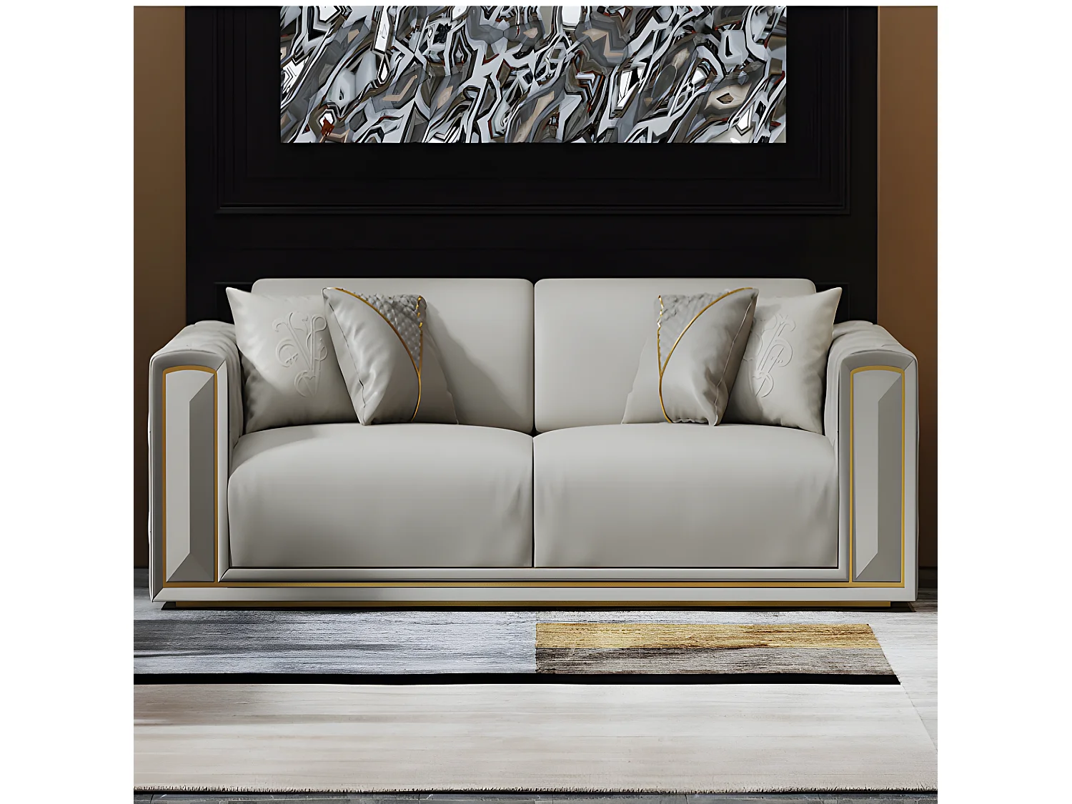 Sofagarnitur 3+2+1 Sitzer Klassischer Wohnlandschaft Sofas Couchen Polster Sofa