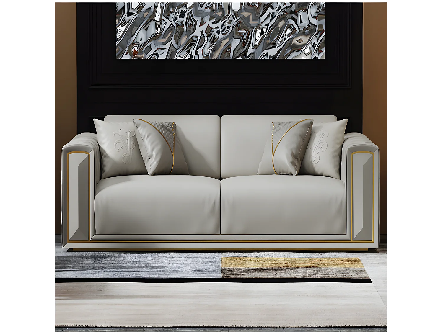 Sofagarnitur 3+2+1 Sitzer Klassischer Wohnlandschaft Sofas Couchen Polster Sofa