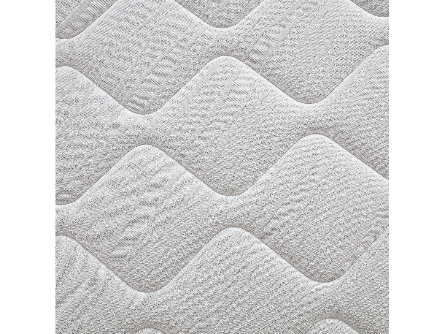 Sommier tapissier 90x190, blanc, Gamme Prestige Hôtel, bois massif + pieds offerts