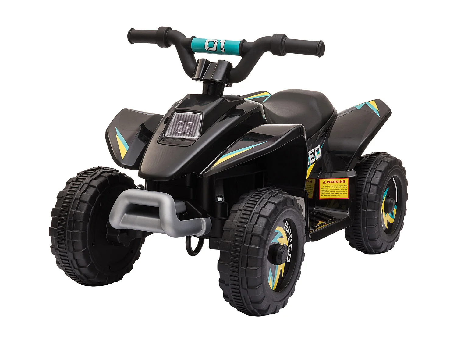 Quad électrique enfant - voiture électrique enfant - marche AV, AR - 6 V, V. max. 4,6 Km/h - noir