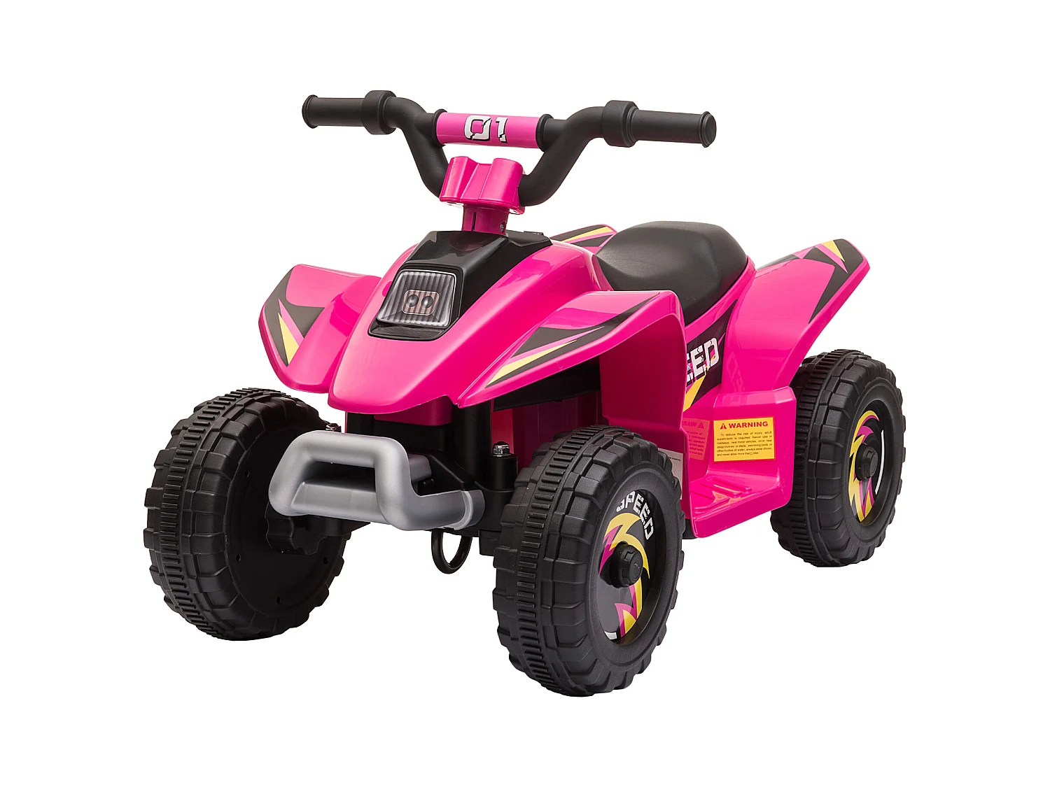 Quad électrique enfant - voiture électrique enfant - marche AV, AR - 6 V, V. max. 4,6 Km/h - rose