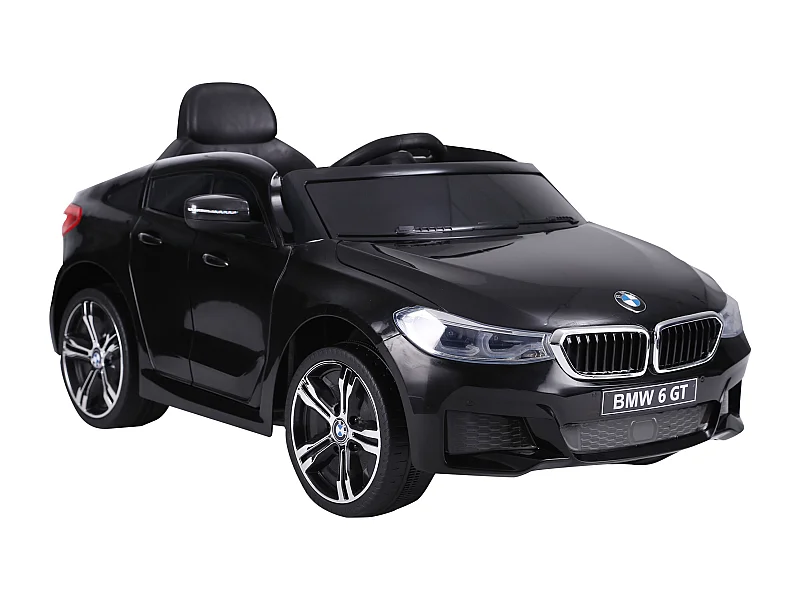 Voiture électrique enfants 6 V 3 Km/h max. effets sonores et lumineux télécommande incluse noir BMW 6 GT