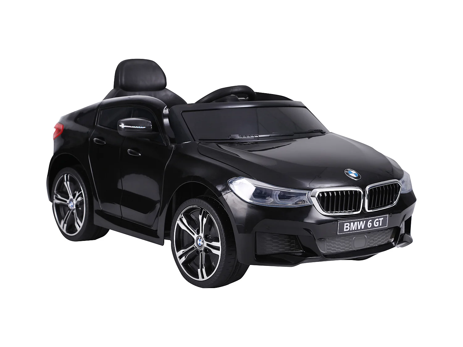 Voiture électrique enfants 6 V 3 Km/h max. effets sonores et lumineux télécommande incluse noir BMW 6 GT