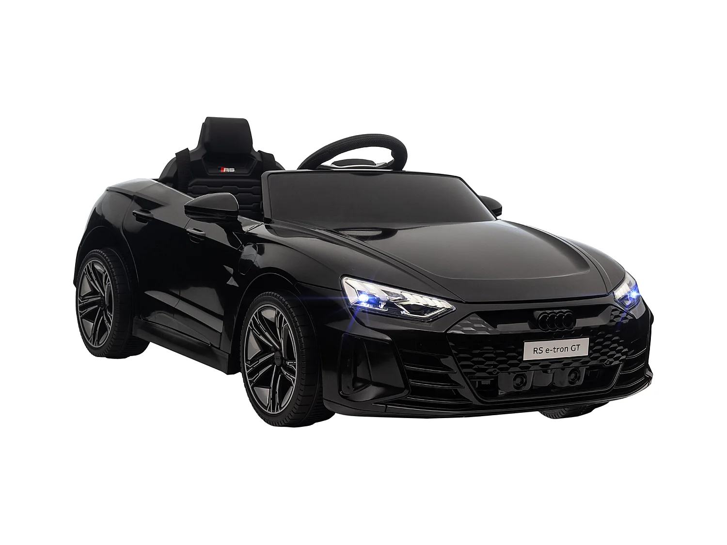 Véhicule électrique enfant Audi RS e-tron GT V. max. 5 Km/h télécommande effets sonores + lumineux noir
