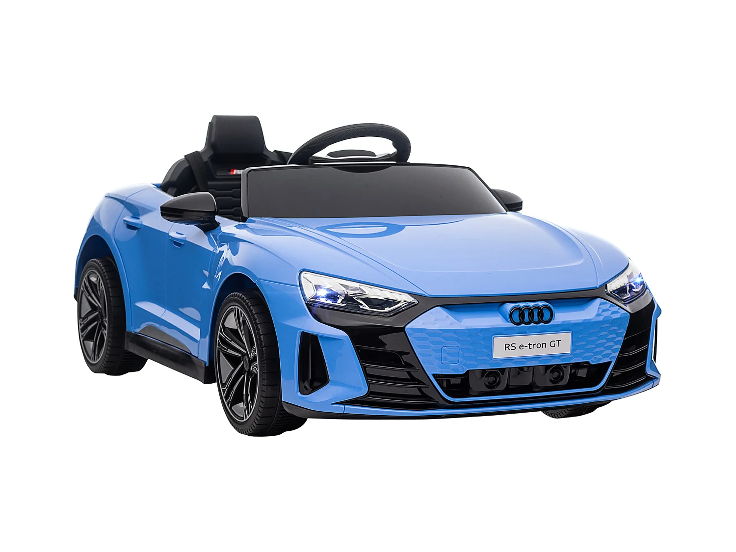 Véhicule électrique enfant Audi RS e-tron GT V. max. 5 Km/h télécommande effets sonores + lumineux bleu