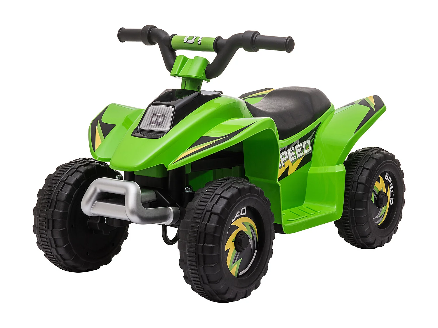 Quad électrique enfant - voiture électrique enfant - marche AV, AR - 6 V, V. max. 4,6 Km/h - vert