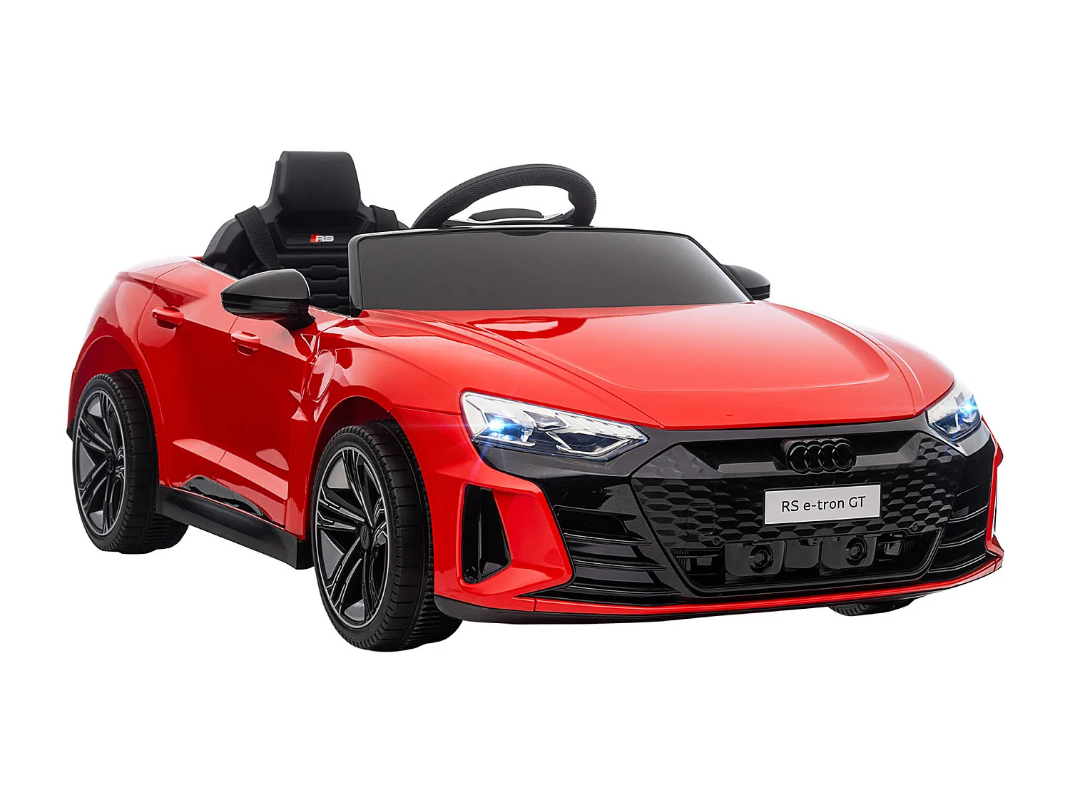 Véhicule électrique enfant Audi RS e-tron GT V. max. 5 Km/h télécommande effets sonores + lumineux rouge