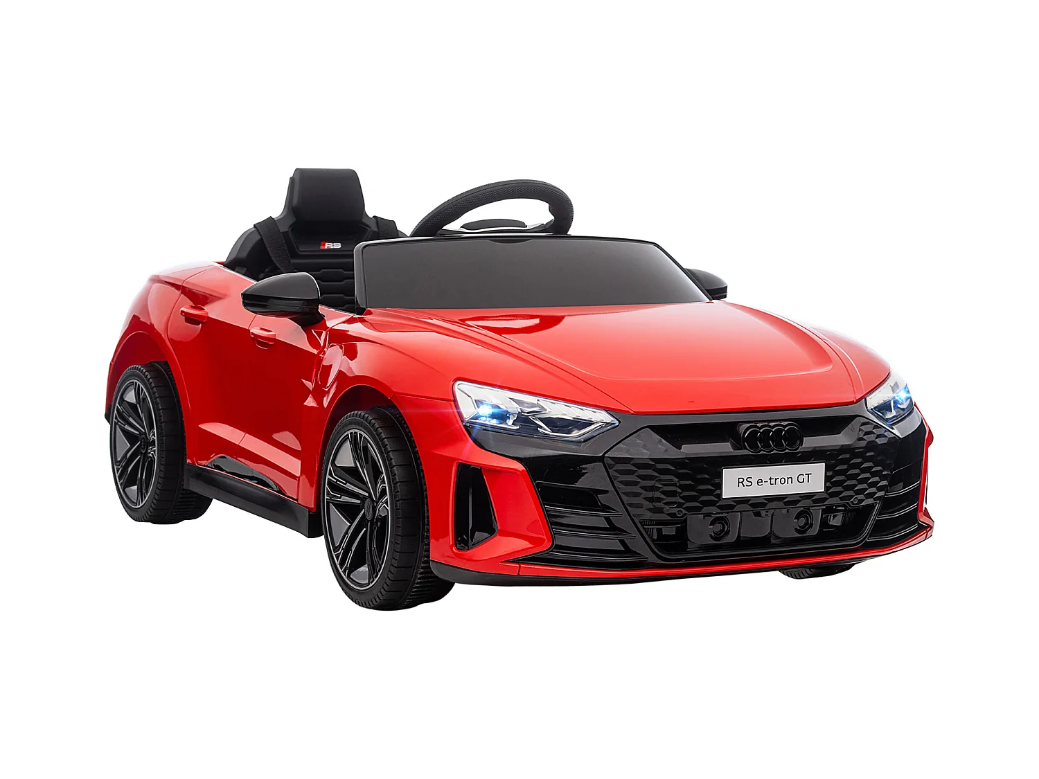 Véhicule électrique enfant Audi RS e-tron GT V. max. 5 Km/h télécommande effets sonores + lumineux rouge