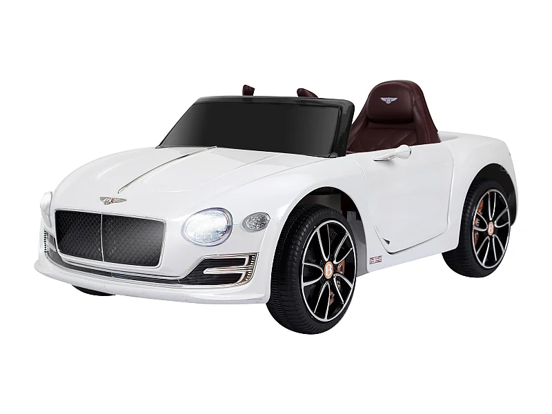 Véhicule électrique enfants 2 moteurs 108L x 60l x 43H cm télécommande effets sonores + lumineux blanc Bentley