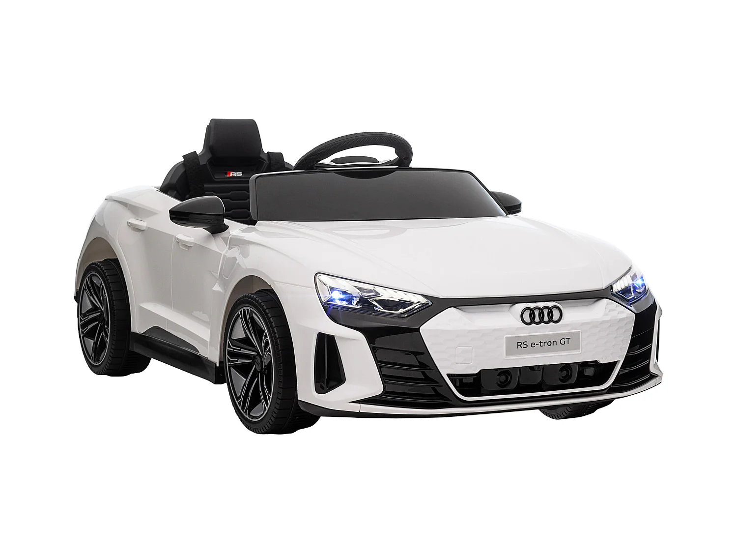 Véhicule électrique enfant Audi RS e-tron GT V. max. 5 Km/h télécommande effets sonores + lumineux blanc