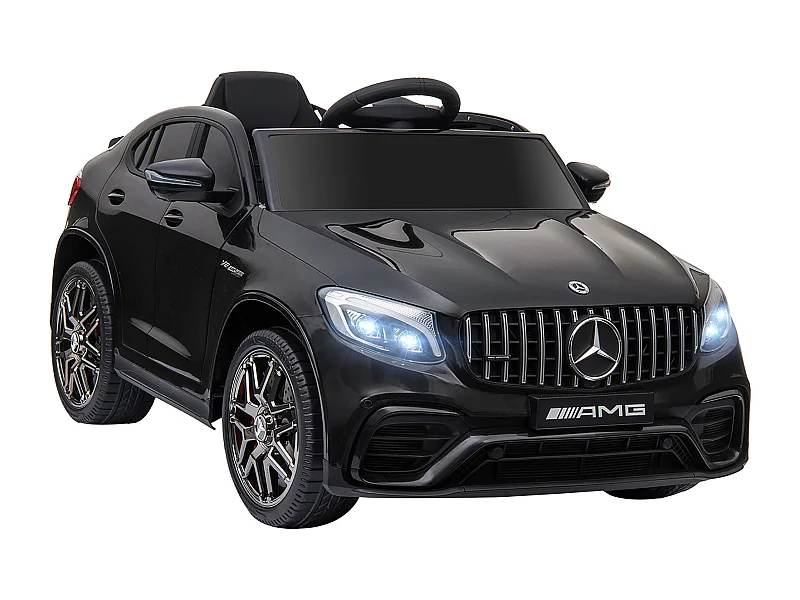 Voiture véhicule électrique enfant 12 V 35 W V. 3-5 Km/h télécommande effets sonores + lumineux Mercedes GLC AMG noir
