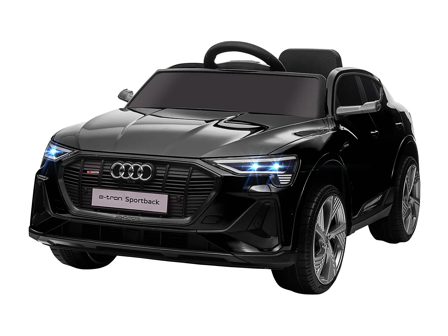 Voiture véhicule électrique enfant e-tron Sportback S line 12 V - V. max. 8 Km/h - effets sonores, lumineux - télécommande, port USB, MP3 - noir