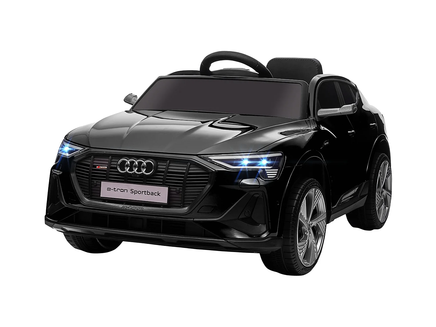 Voiture véhicule électrique enfant e-tron Sportback S line 12 V - V. max. 8 Km/h - effets sonores, lumineux - télécommande, port USB, MP3 - noir