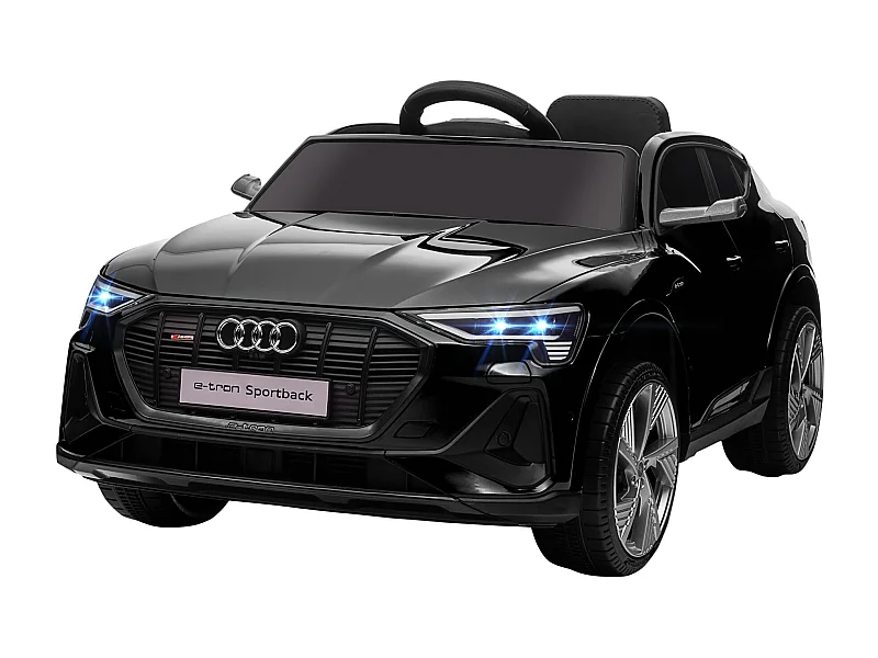 Voiture véhicule électrique enfant e-tron Sportback S line 12 V - V. max. 8 Km/h - effets sonores, lumineux - télécommande, port USB, MP3 - noir
