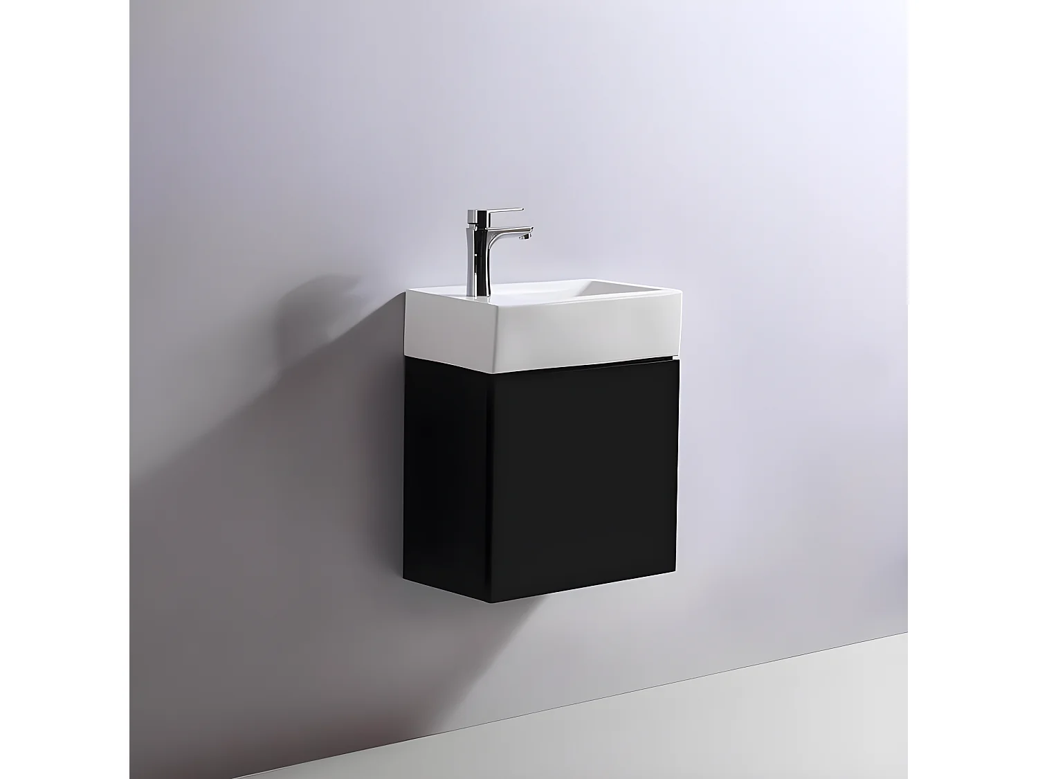 Meuble Lave main - Noir - Dark - 45x24 cm - Studio