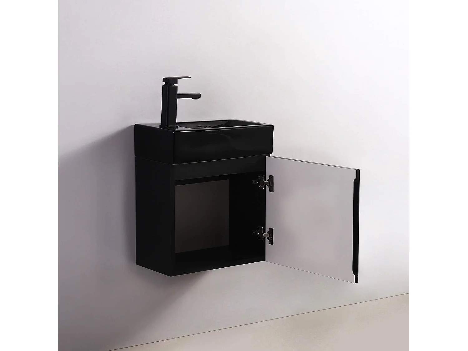 Meuble Lave main - Noir - Dark - 45x24 cm - Studio