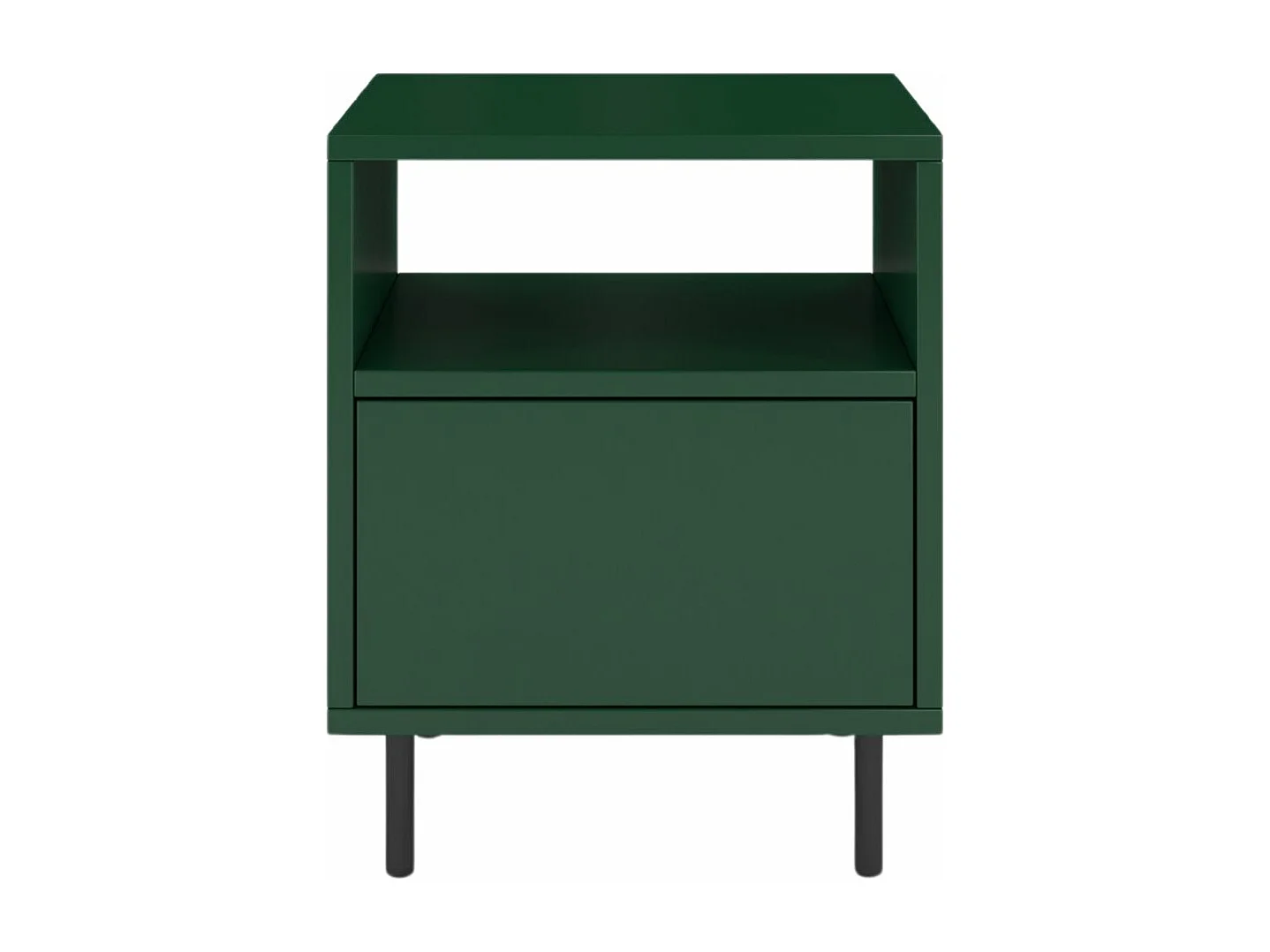 Nachttisch Mirka, grün, push to open system, minimalistisch