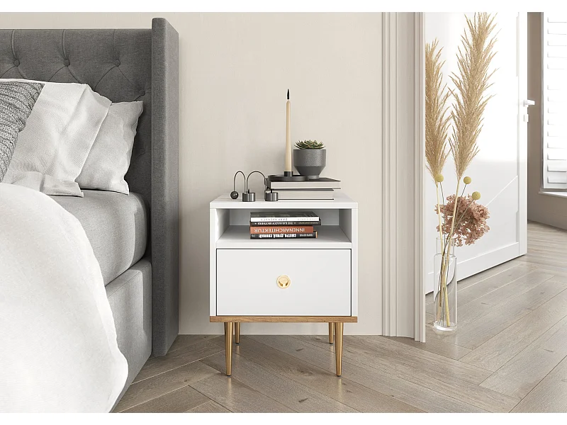 Szafka nocna HARMONI biała
