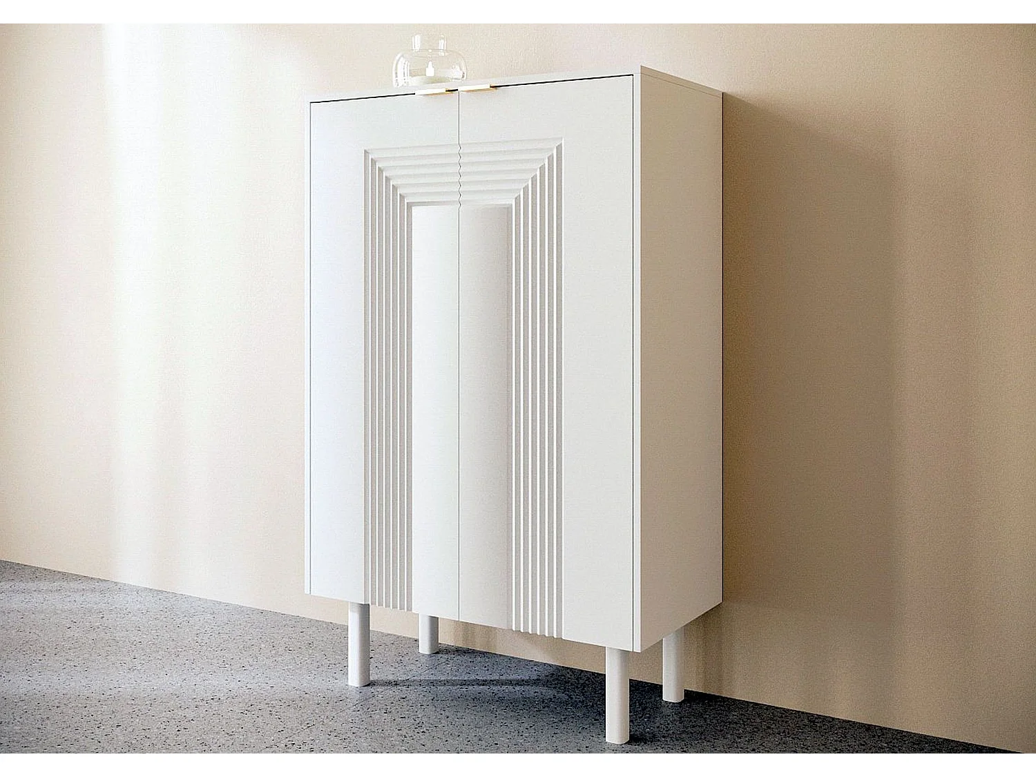 Biała komoda / szafka na buty Dancan YOKO