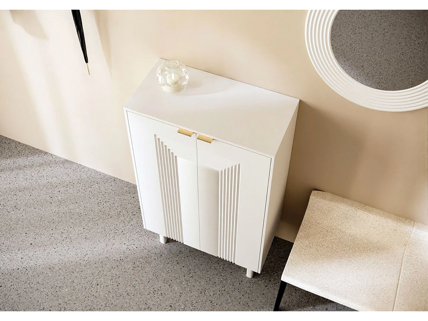 Biała komoda / szafka na buty Dancan YOKO