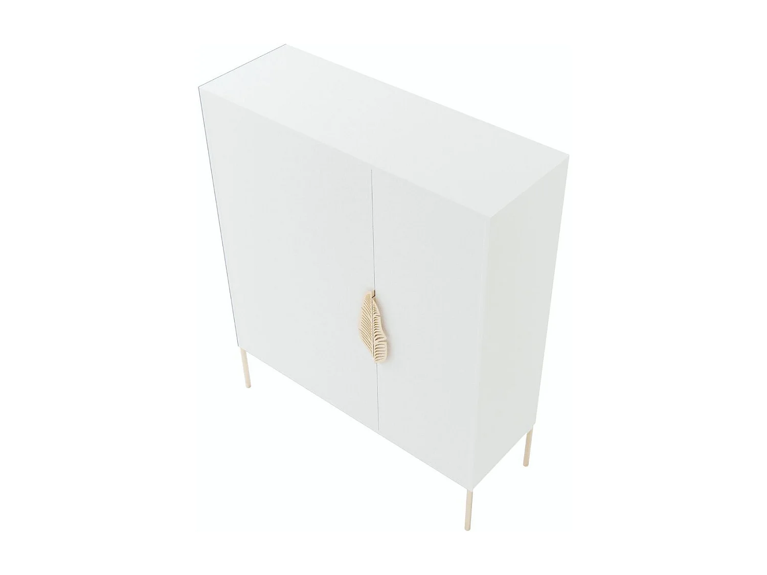 Szafka na buty Skandica MERLIN ze złotymi dodatkami