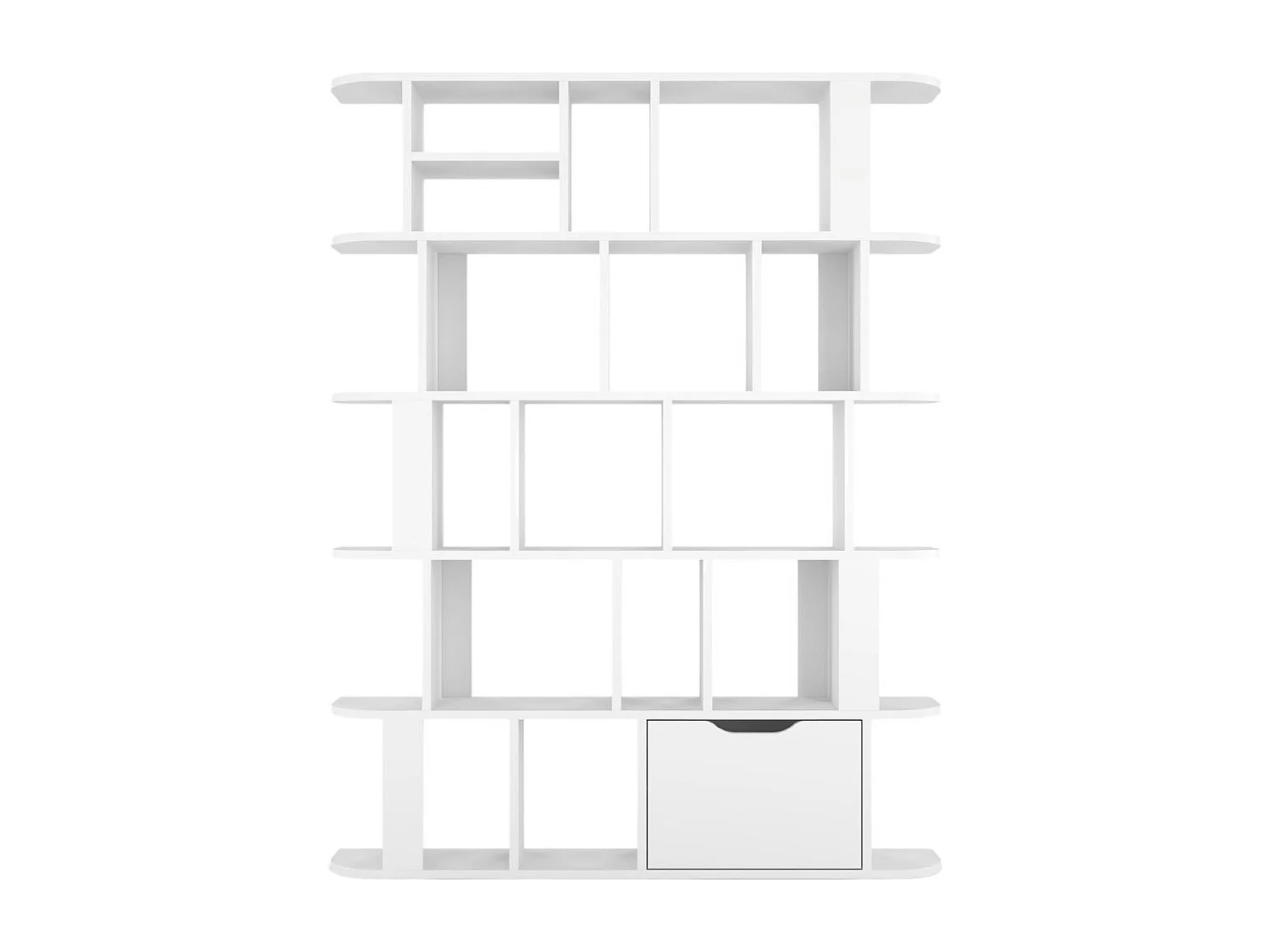 Bibliothèque Etagère blanche moderne SALA / 125 cm