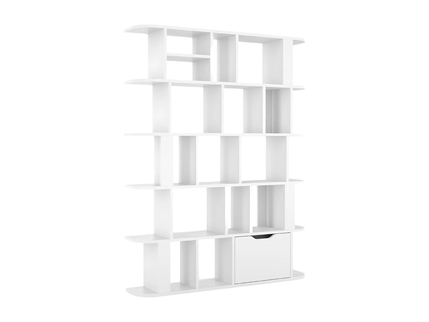 Bibliothèque Etagère blanche moderne SALA / 125 cm