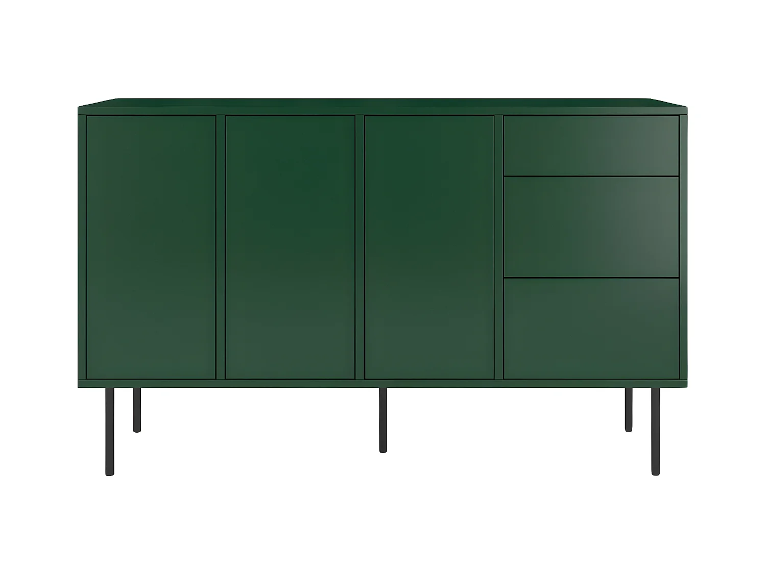 Buffet moderne verte MIRKA / 130 cm