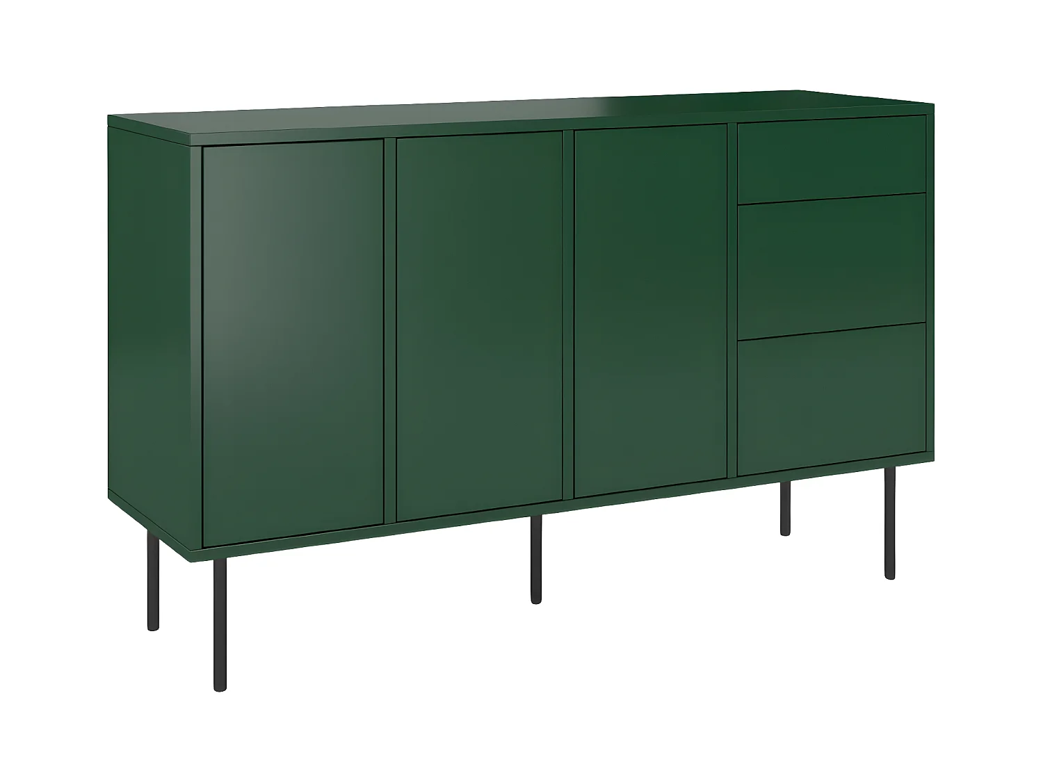 Buffet moderne verte MIRKA / 130 cm
