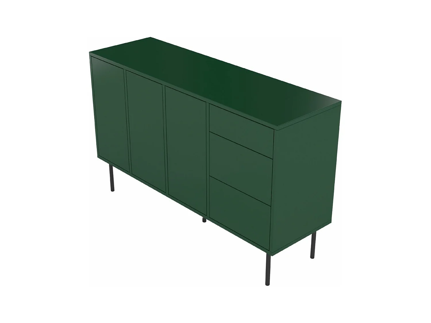 Buffet moderne verte MIRKA / 130 cm