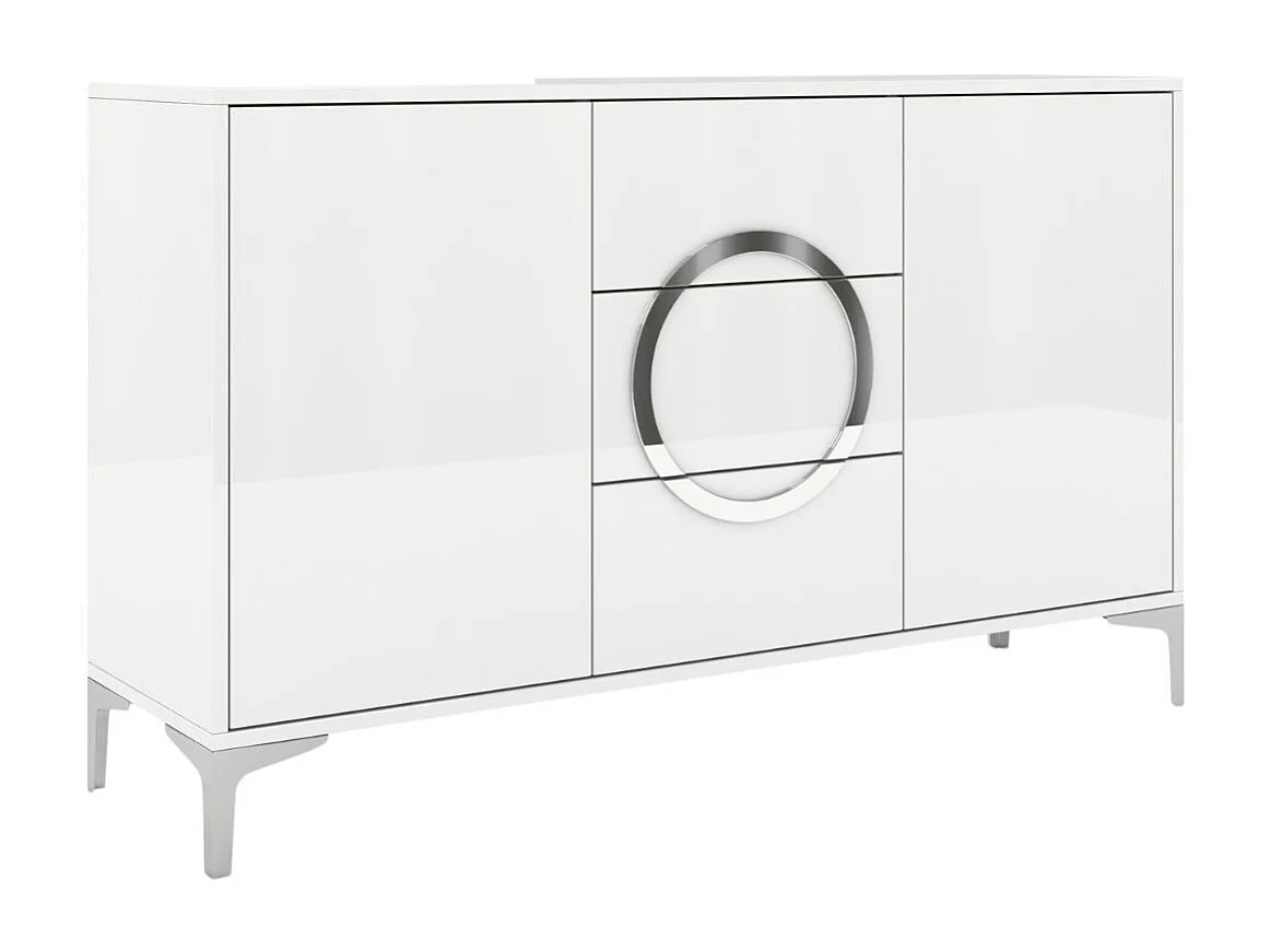 Biała nowoczesna komoda Dancan EVA / połysk