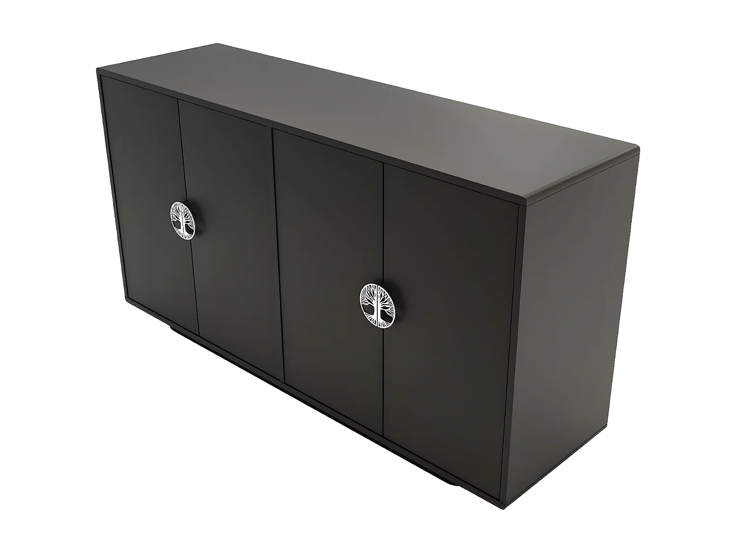 Buffet noire LOTTA / 139 cm