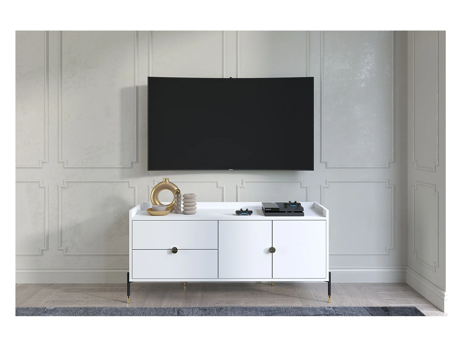 Buffet blanche IGA / 142 cm