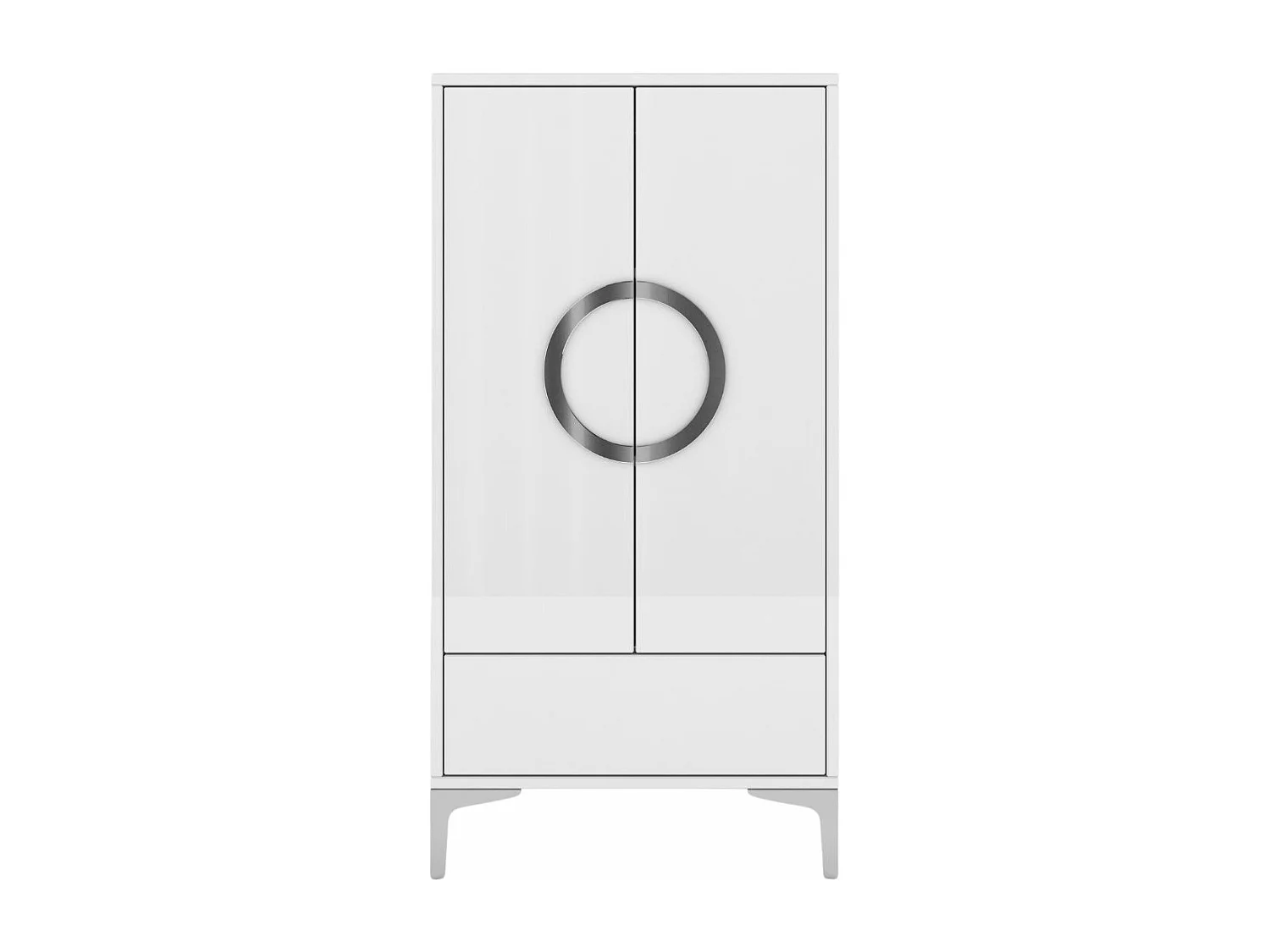 Buffet haute moderne blanche EVA / brillante / 60 cm