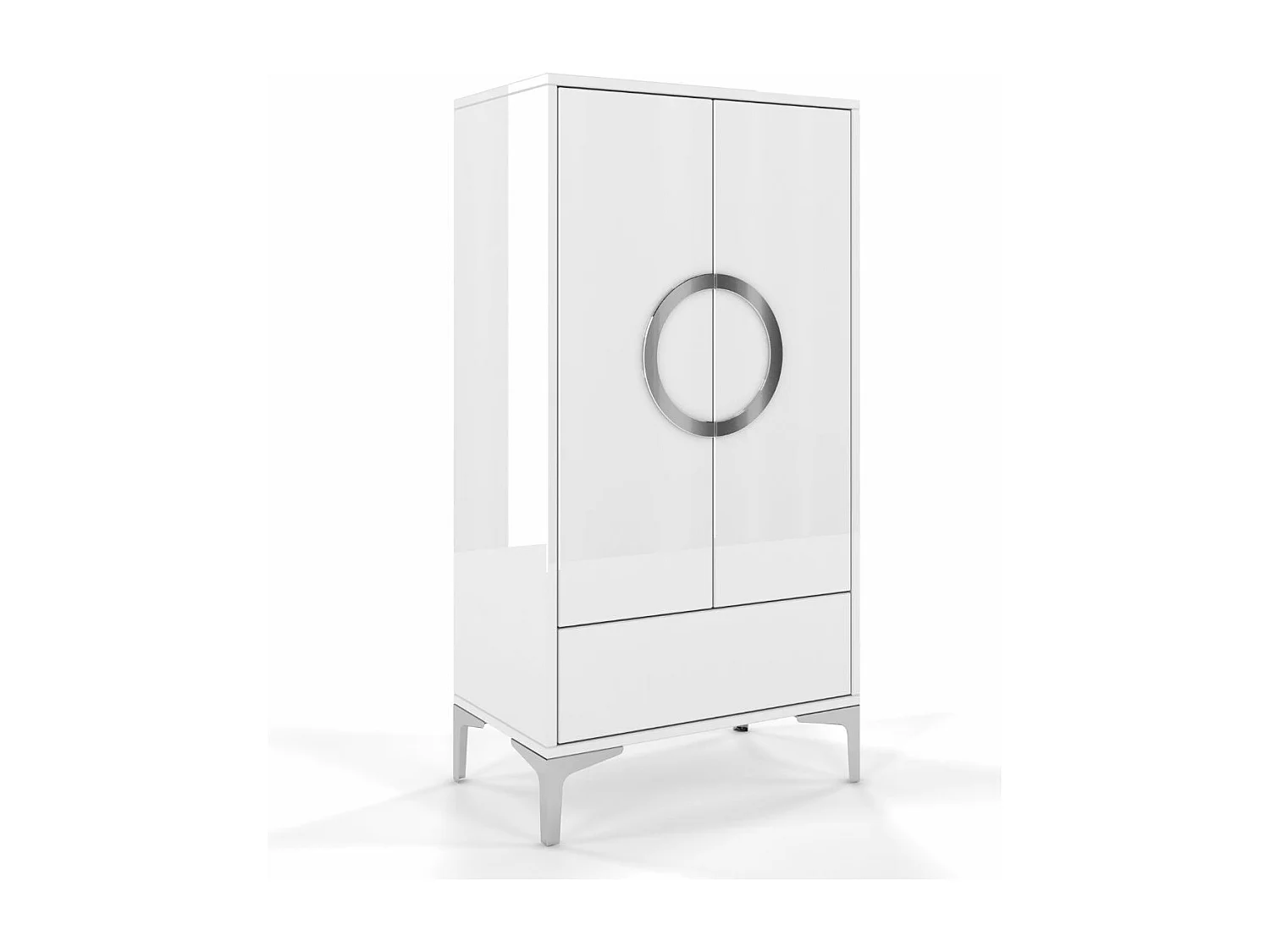 Buffet haute moderne blanche EVA / brillante / 60 cm