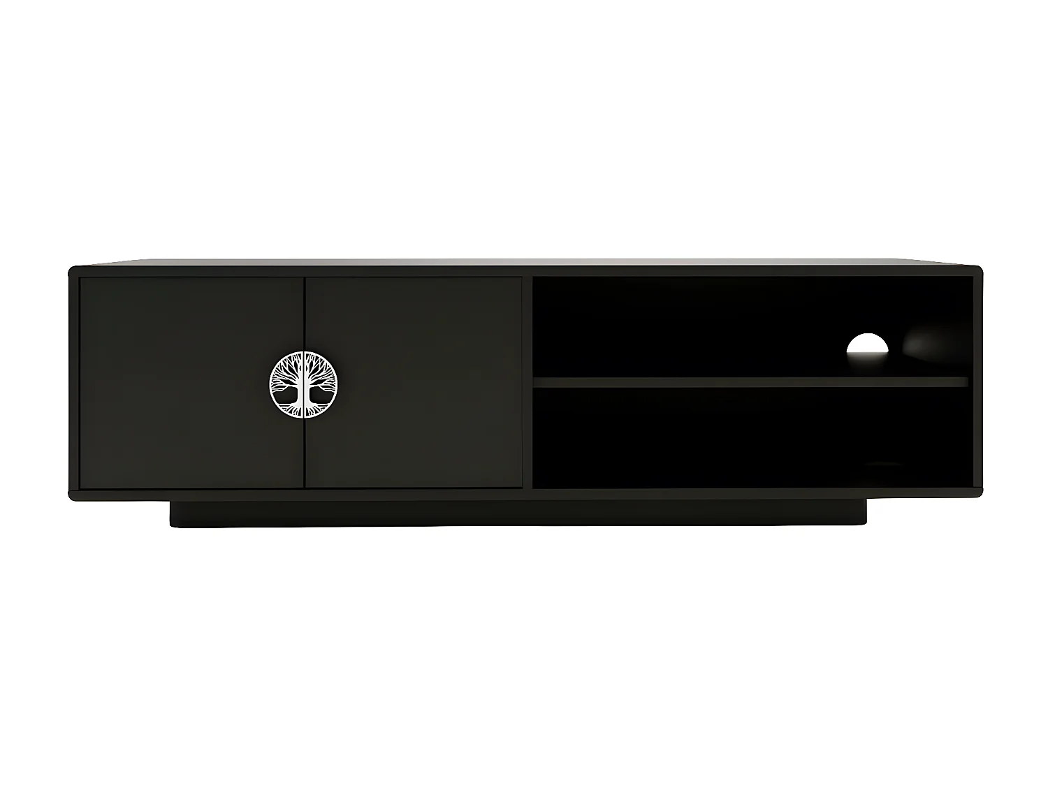 Meuble TV noire LOTTA / 139 cm