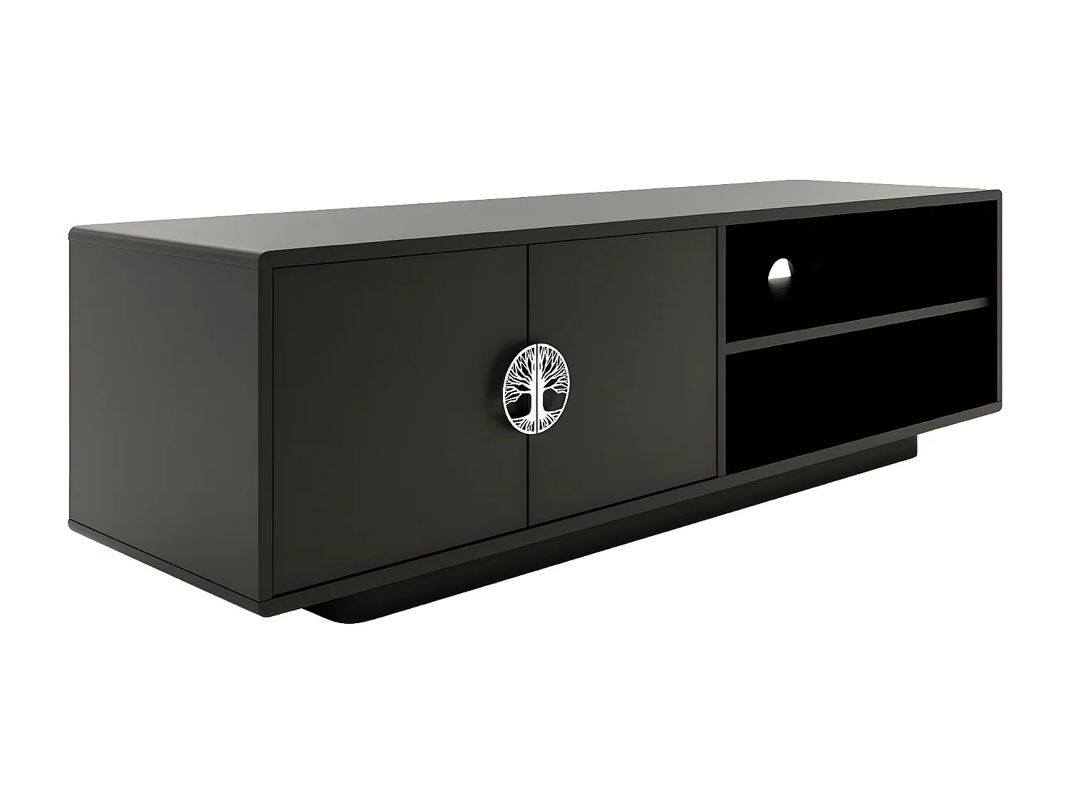 Meuble TV noire LOTTA / 139 cm