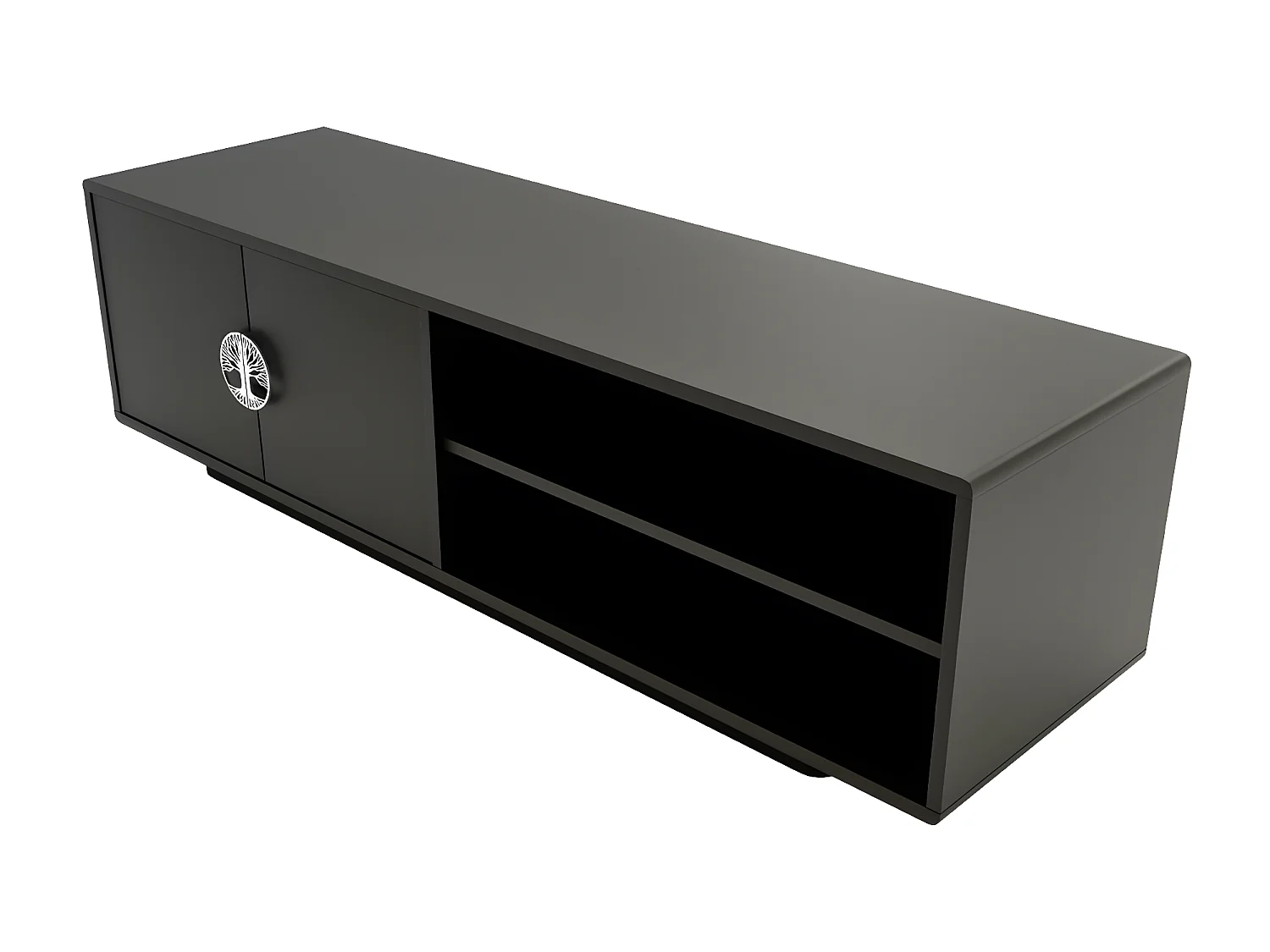 Meuble TV noire LOTTA / 139 cm