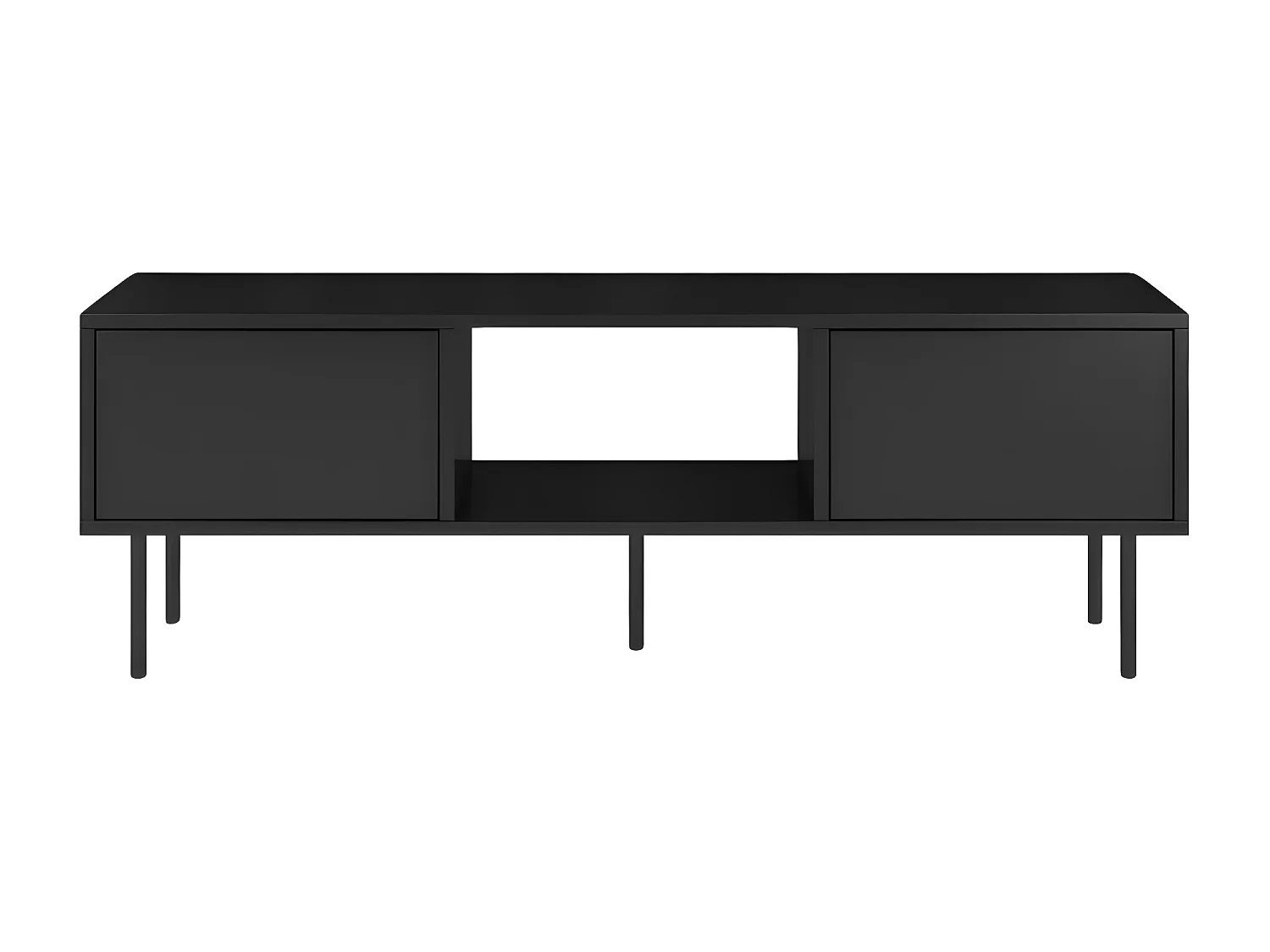Meuble TV moderne noire MIRKA / 130 cm