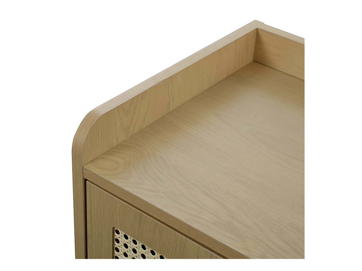 Laag dressoir - met 2 deuren en 6 planken - Naturel