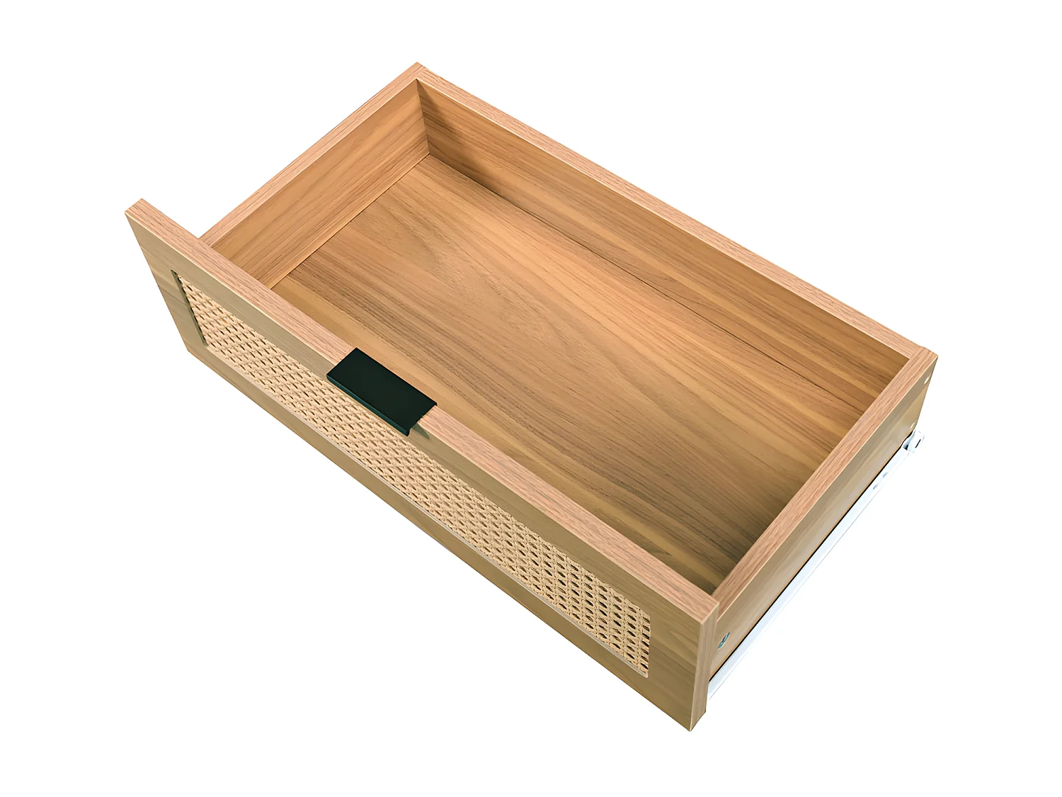 Buffet bas - avec 6 tiroirs - Naturel foncé