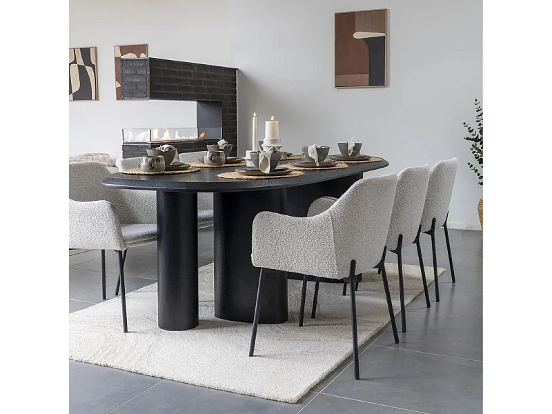 Melilla eetkamerstoel wit.