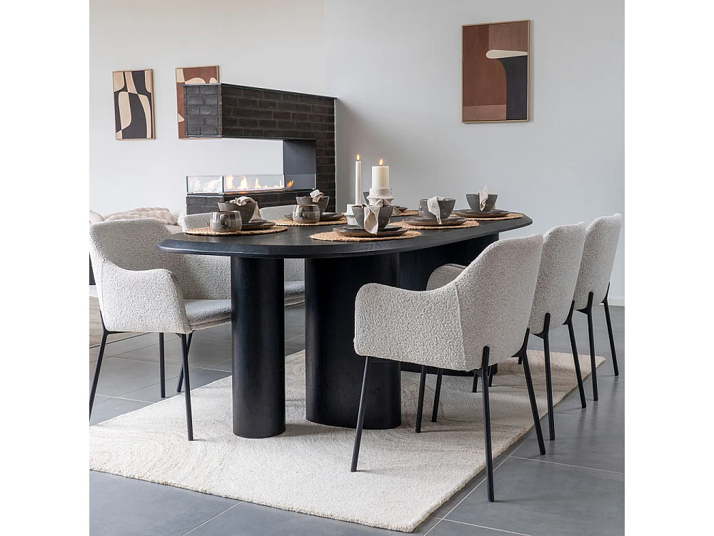 Melilla eetkamerstoel wit.