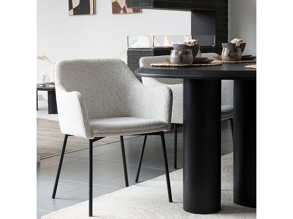 Melilla eetkamerstoel wit.